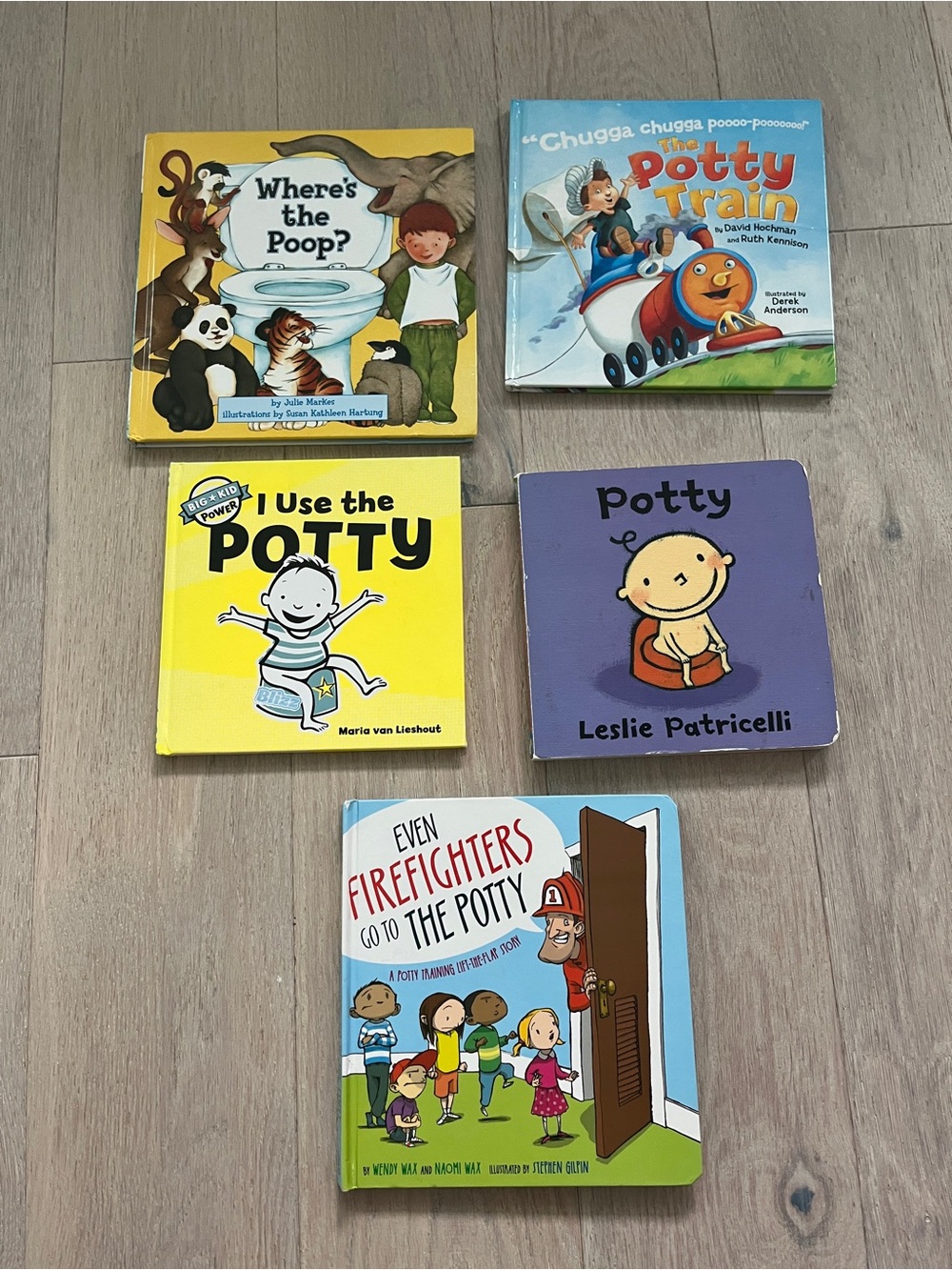 Bundle of Toddler Books for Toilet Learning/Potty Training (5)
